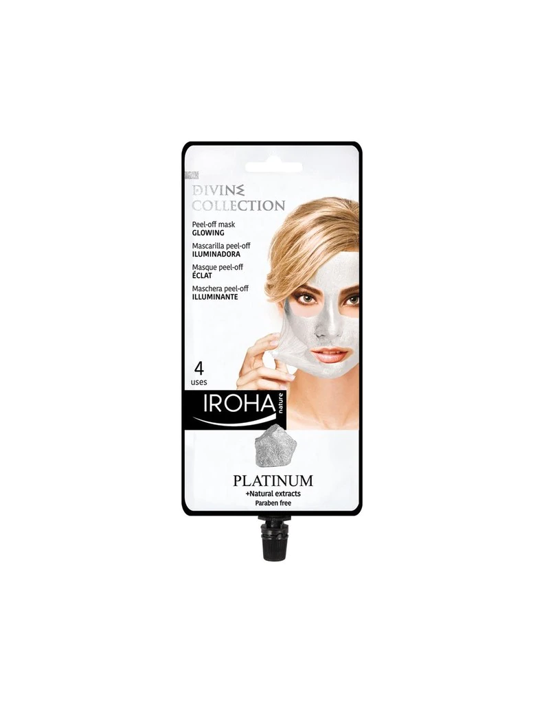 Iroha Nature Glowing Peel-Off Mask With Platinum 4 uses